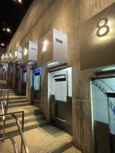 Doors to the 8 chambers going to the top of the Gateway Arch