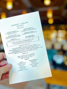 Hearsay Happy Hour Menu in Phoenix