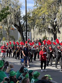 Parade marching bands in Savannah