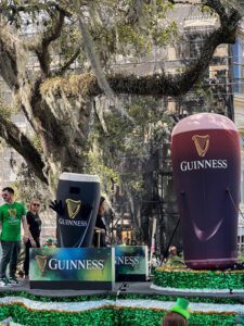 Guinness in the Saint Patricks Day Parade in Savannah