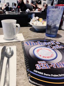 Micahels Cafe Menu in Palm Springs