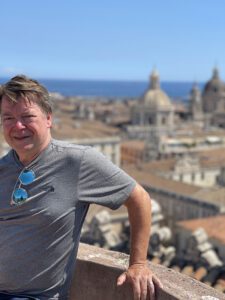 Ron at the top of Chisea di San Giuliana