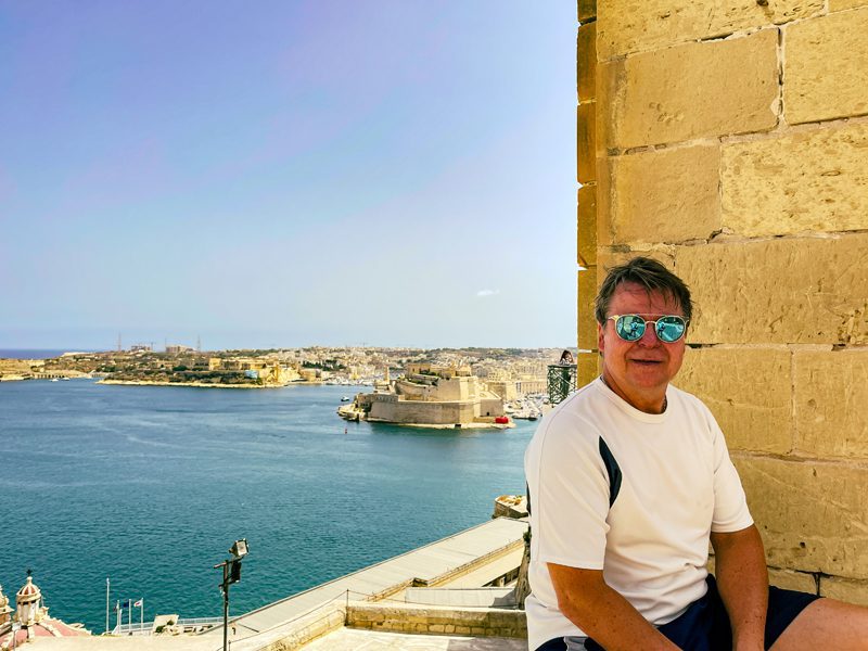 Ron at the Upper Barrakka Gardens in Valletta