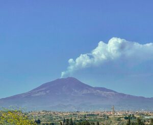 The near constant smoke of Mount Etna