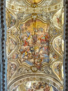 Ceiling murals in Santa Caterina Alexandria in Palermo
