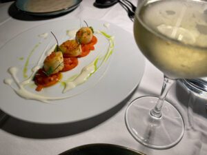 Scallops at Sevens Restaurant in Palermo