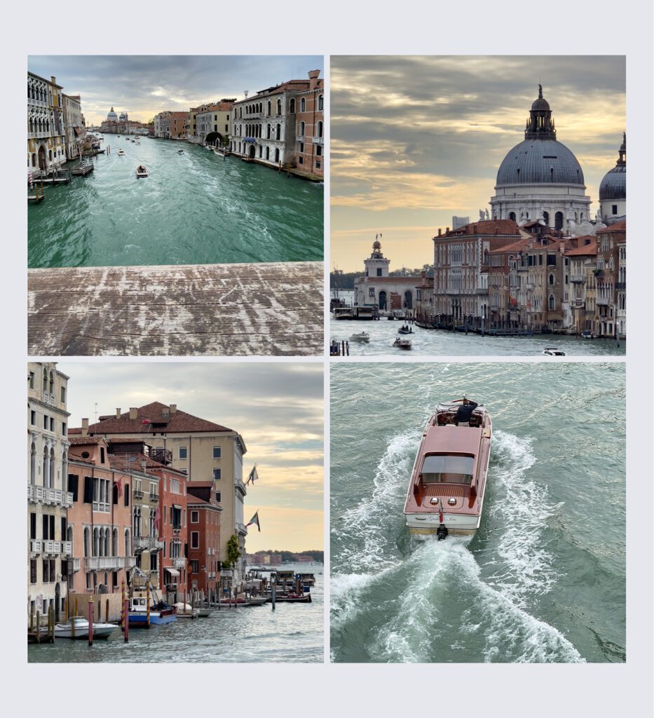 Four viewpoints from Ponte dell Accademie Venice