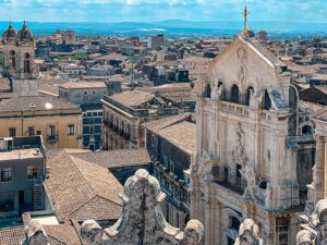 View from Chisea di San Giuliana in Catania
