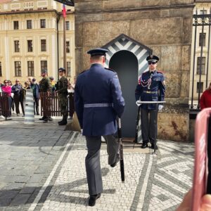 The changing of the guard at Prague Palace