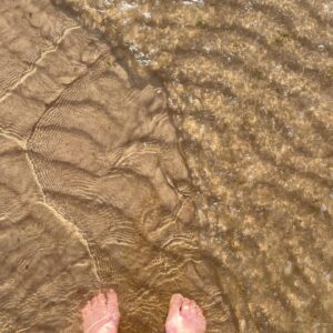 My feet in the Baltic Sea