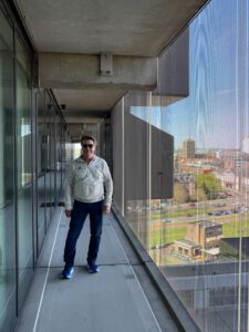 The front door of our vacation rental in Rotterdam.