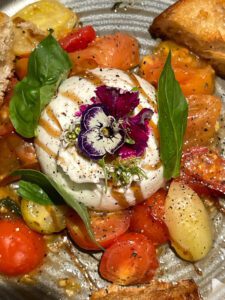 Burrata Salad at Winkel Van Sinkel Wine Bar