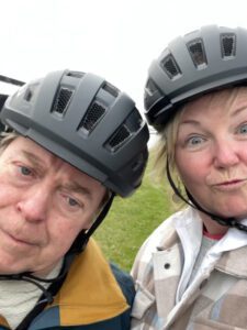Serious cyclists on our bike and barge tour.