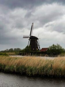 Windmills in The Netherlands.