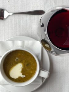 Lentil Soup and Wine