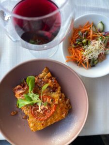 Eggplant Lasagna and Wine