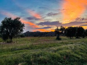 Sunset at Fontana La Pietra near Pisticci