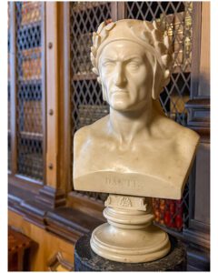 Bust of Dante at Castello Miramare near Trieste