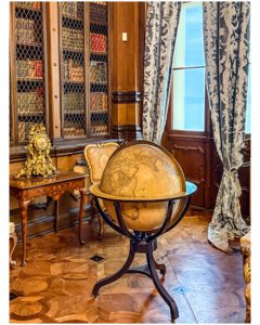 Globe in Castello Miramare Library