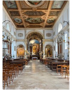 Inside of St Georges Church in Piran