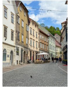The streets of Ljubljana Slovenia