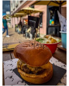 Lunch at Pops Place Burger Bar in Ljubljana Slovenia