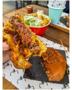 Lunch at Pops Place Burger Bar in Ljubljana Slovenia