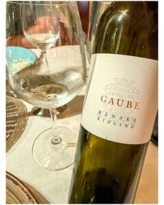 Riesling at Restaurant Neptun in Piran