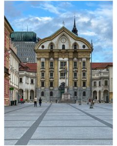 Congress Square in Ljubljana Slovenia