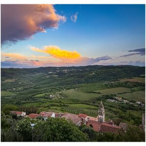 Sunset View from Motovun walls