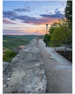 Sunset from the Motovun city walls