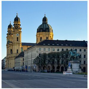 Theatinerkirche on Ludwigstrasse in Munich