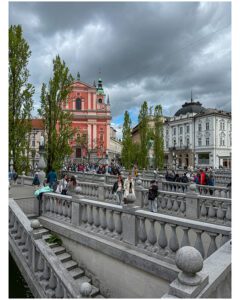 Triple Bridge in Ljubljana Slovenia