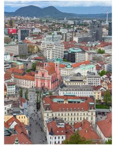 View from Ljubljana Castle Tower