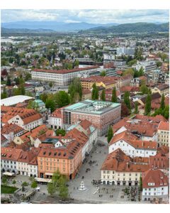 View from Ljubljana Castle Tower