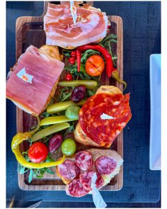 Charcuterie board at Wine Corner in Porec