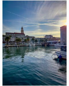 Split harbour sunrise