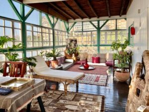 Living room at Houseboat 65
