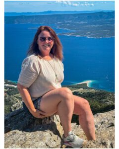 View from Vidova Gora with Zlatni Rat in the background