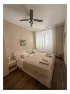 Bedroom two in our Korčula apartment