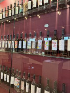 Stina Winery wine wall