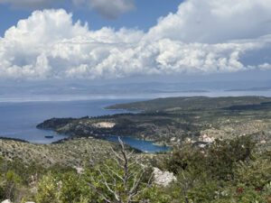 The view from St Martin Church on Brač