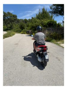Exploring Korčula by scooter