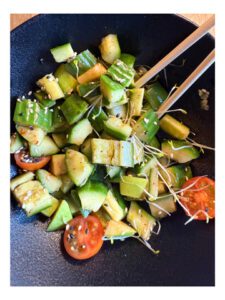 Smashed Cucumber Salad at Silk Izakaya
